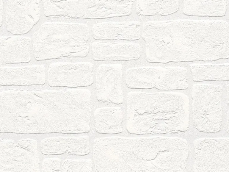 A.S. Creation Strukturprofiltapete Dekora Natur Stein Weiß FSC®