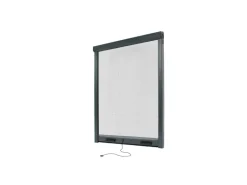 Avosdim Insektenschutzrollo für Fenster Alu 150cm x 230cm Anthrazitgrau