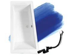 Bad Land Badewanne Eckwanne INTIMA 150x85 Links Ablauf Füße