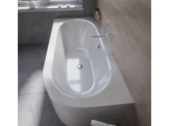 Bad Land Badewanne Eckwanne AVITA 180x80 Links Mit AcrylSchürze Ablauf Füße
