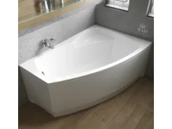 Bad Land Badewanne Eckwanne FRIDA 150x100 Rechts Mit AcrylSchürze Ablauf Füße