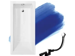 Bad Land Badewanne Rechteck MODERN 160x70 Ablauf Füße