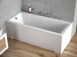 Bad Land Badewanne Rechteck MODERN 180x80 Mit Wannenträger Ablauf Füße