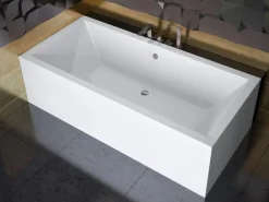 Bad Land Badewanne Rechteck QUADRO 175x80 Ablauf Füße