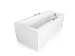 Bad Land Badewanne Rechteck MODERN 150x70 Mit AcrylSchürze Ablauf Füße