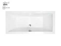 Bad Land Badewanne Rechteck QUADRO SLIM 190x90 Ablauf Füße
