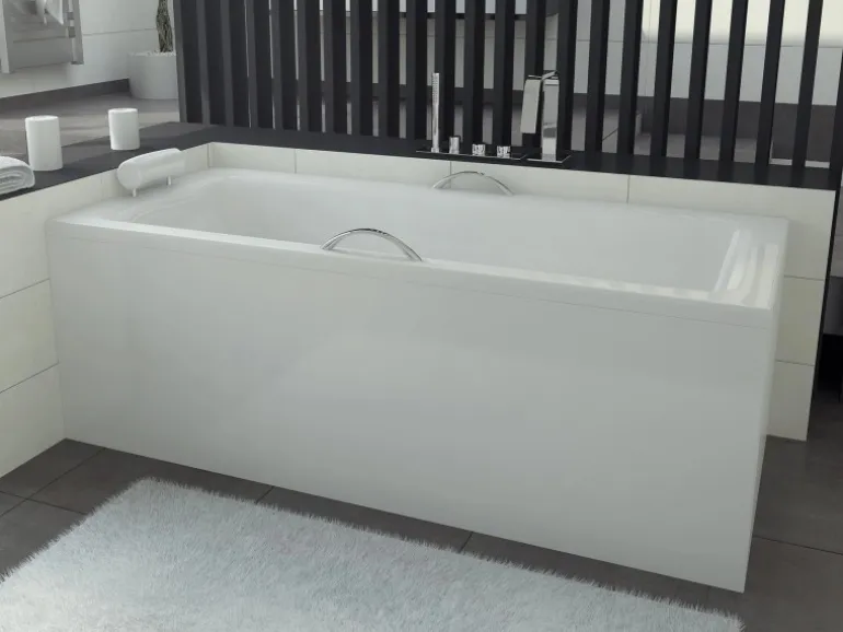 Bad Land Badewanne Rechteck TALIA 160x75 Ablauf Füße