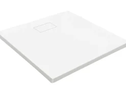 baliv Duschwanne DW-90.100E SMC Kunststoff in Steinoptik 90 cm x 90 cm Weiß