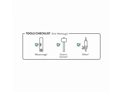 baliv Duschwanne DW-90.100E SMC Kunststoff in Steinoptik 90 cm x 90 cm Weiß