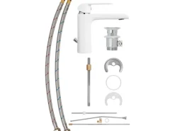 baliv Waschtischarmatur WT-5070 Chrom-Weiß