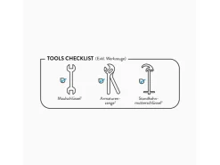 baliv Waschtischarmatur WT-5070 Chrom-Weiß