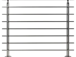 Balkongeländer Komplett vierkant Alu