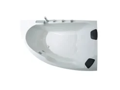 Basera® Eck-Badewanne Guam Rechts 2 Personen 180 x 130 cm
