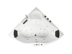 Basera® Indoor Eck-Whirlpool Badewanne Futuna Classic 140 x 140 cm