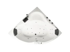 Basera® Indoor Eck-Whirlpool Badewanne Malai Premium 150 x 150 cm