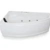 Basera® Indoor Eck-Whirlpool Badewanne Formentera Links Classic 160 x 90 cm