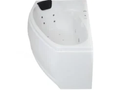 Basera® Indoor Eck-Whirlpool Badewanne Formentera Links Classic 160 x 90 cm