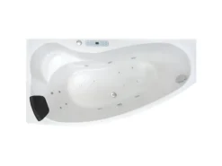 Basera® Indoor Eck-Whirlpool Badewanne Formentera Links Classic 160 x 90 cm