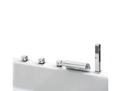 Basera® Indoor Eck-Whirlpool Badewanne Korfu Premium 155 x 155 cm