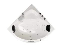Basera® Indoor Eck-Whirlpool Badewanne Maui Premium 130 x 130 cm