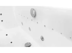 Basera® Indoor Whirlpool Badewanne Naxos Premium 180 x 80 cm