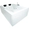 Basera® Indoor Whirlpool Badewanne XXL Wave Premium 190 x 140 cm