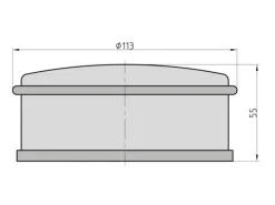 Basi - Boden-Türstopper - BTS 20 - Edelstahl - 7704-0026