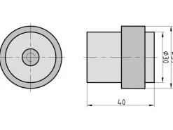 Basi - Boden-Türstopper - TS 23 - Edelstahl - 7704-0023