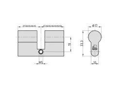 Basi - BZ 100 - Profil-Blindzylinder - BZ 100 - 35/35 mm