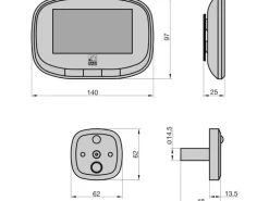Basi - Digitaler Türspion - TS 810 - Silber - 6800-0020