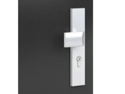 Basi - ES0 - Vollmaterial-Schutzbeschlag Alu F1 Wechsel-Garnitur Lochung PZ - 12 mm Schildstärke 92-10 mm - 7900-0201