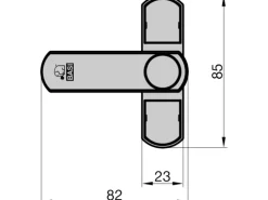 Basi - Fenster- und Fenstertürenzusatzsicherung - Braun - Einflügelig - 1100-0051