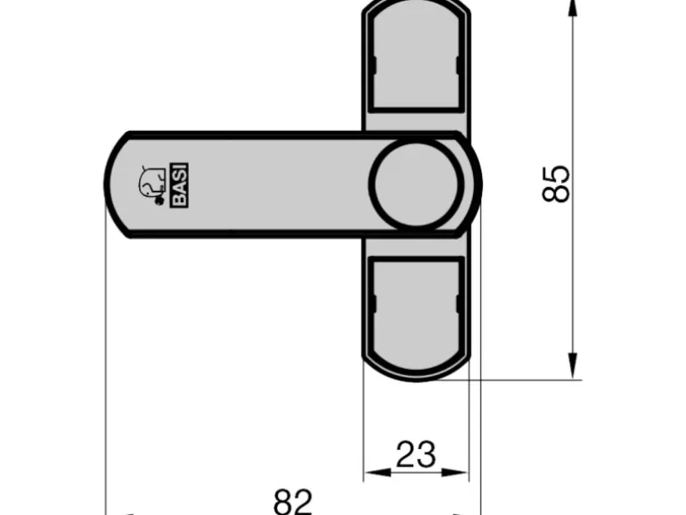 Basi - Fenster- und Fenstertürenzusatzsicherung - Braun - Einflügelig - 1100-0051
