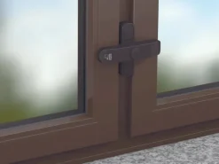 Basi - Fenster- und Fenstertürenzusatzsicherung - SET - 3x FS 500 - Braun - Doppelflügelig - 3x1100-0061
