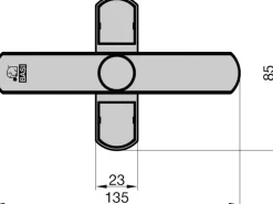 Basi - Fenster- und Fenstertürenzusatzsicherung - SET - 4x FS 500 - Weiß - Doppelflügelig - 4x1100-0060