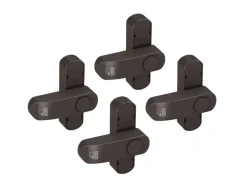 Basi - Fenster- und Fenstertürenzusatzsicherung - SET - 4x FS 500 - Braun - Einflügelig - 4x1100-0051