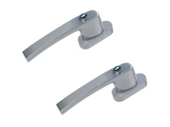 Basi - Fenstergriff - FG 503 - Abschließbar - 2er Set - inkl. 1 Schlüssel je Fenstergriff - Gleichschließend - Silber - 2X7553-0000