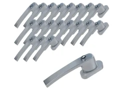 Basi - Fenstergriff - FG 503 - Abschließbar - 20er Set - inkl. 1 Schlüssel je Fenstergriff - Gleichschließend - Silber - 20X7553-0000