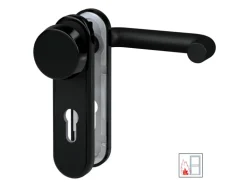 Basi - FS-Wechsel-Beschlag - ZT-FS 2150 - Kurzschild Rund - Kunststoff Schwarz - 7529-0100