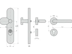 Basi - Kombi-Schutzbeschlag - SBK 7500 ES1 - ZA - Kombi-Schutz - 72-8 mm - U-Form