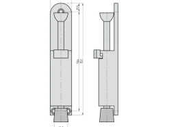 Basi - Türfeststeller - TFS 25 - Edelstahl-Optik - 7704-0025