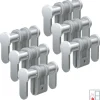 Basi - Universal-Blindzylinder - BZU 100 - Einstellbereich 84-150 mm - Matt vernickelt - Für FH Türen zugelassen - 6er Set
