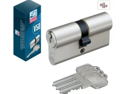 Basi - V50 - Profil-Doppelzylinder - 40/45 mm - Verschiedenschließend - Not- und Gefahrenfunktion