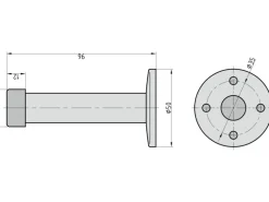 Basi - Wand-Türstopper - SET - 4x TS 21 - Edelstahl - 4X7704-0021