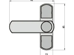Basi Fenstersicherung FS 500 für einflügelige Fenster und Fenstertüren Weiß