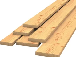 Baudiele Fichte/Tanne sägerau 50 mm x 220 mm x 3000 mm ohne Wellband