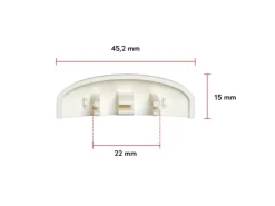 Bauheld Fenster Wasserschlitzkappen 25 bis 30 mm 30 Stück Ral 9016