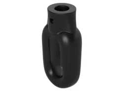 Bauheld Markisenöse Oval 12 mm Ral 9005 für Fleischerhaken