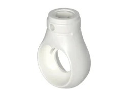 Bauheld Markisenöse Rund 10 mm Ral 9016 für Kugelhaken