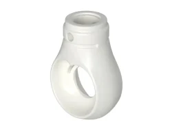 Bauheld Markisenöse Rund 12 mm Ral 9016 für Kugelhaken